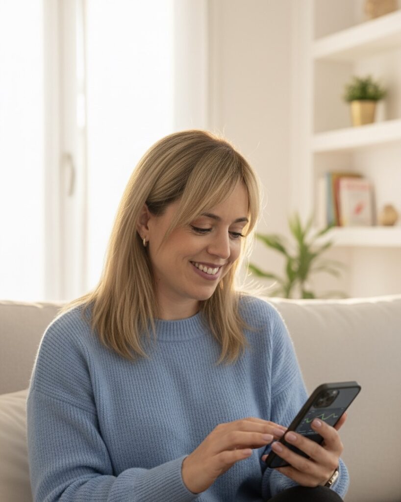 sarai rodriguez lecuna , gestionando de buena manera sus alarmas en su sensor